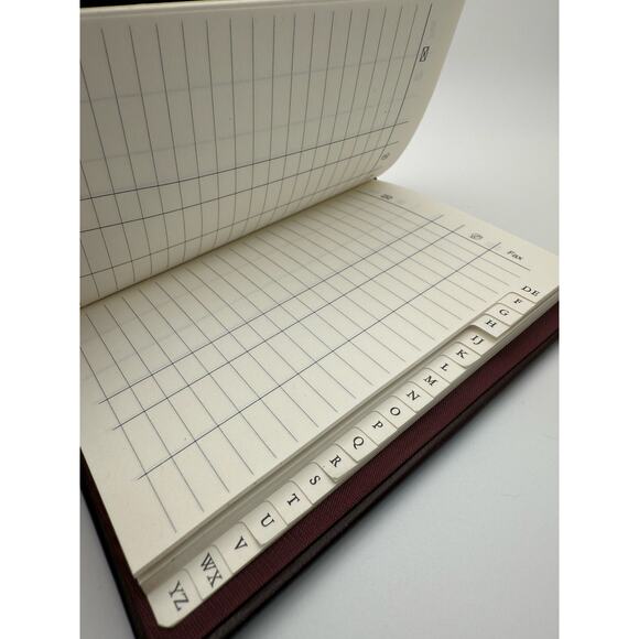 Vintage Sterling Silver Front Leather Bound Address Book Argento 925 (125) - Picture 6 of 11